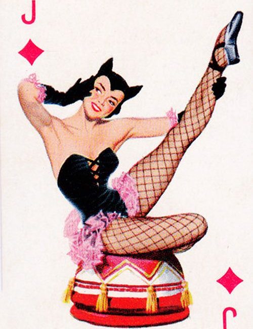 24 Vintage Pin Up Girls Arcade Cards